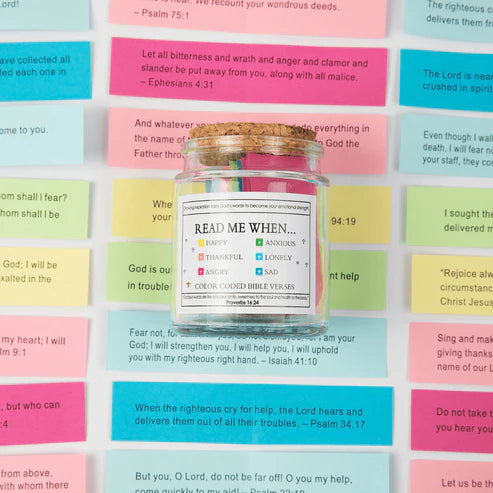 90-Day Scripture Jar Thoughtful Handmade Christian Gift