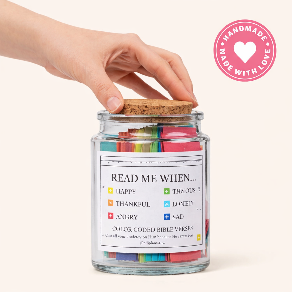 90-Day Scripture Jar Thoughtful Handmade Christian Gift