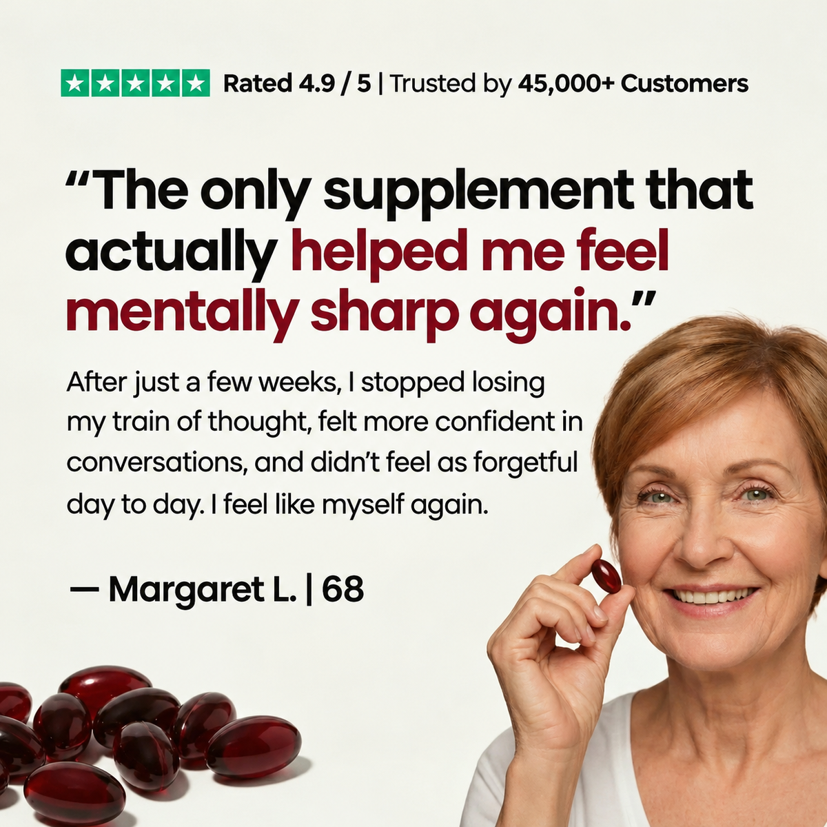 Randoria Astaxanthin 12mg Softgel Supplement
