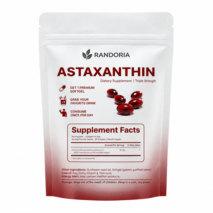 Randoria Astaxanthin 12mg Softgel Supplement